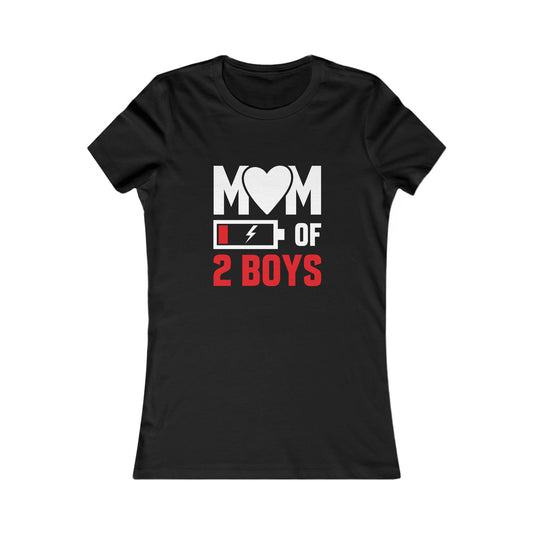 "Mom of 2 Boys" Tee