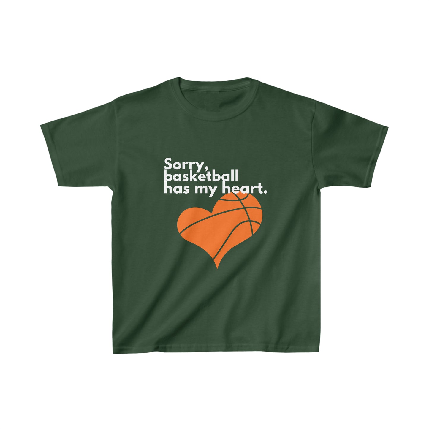 Basketball Has My Heart - Kids Cotton™ Tee