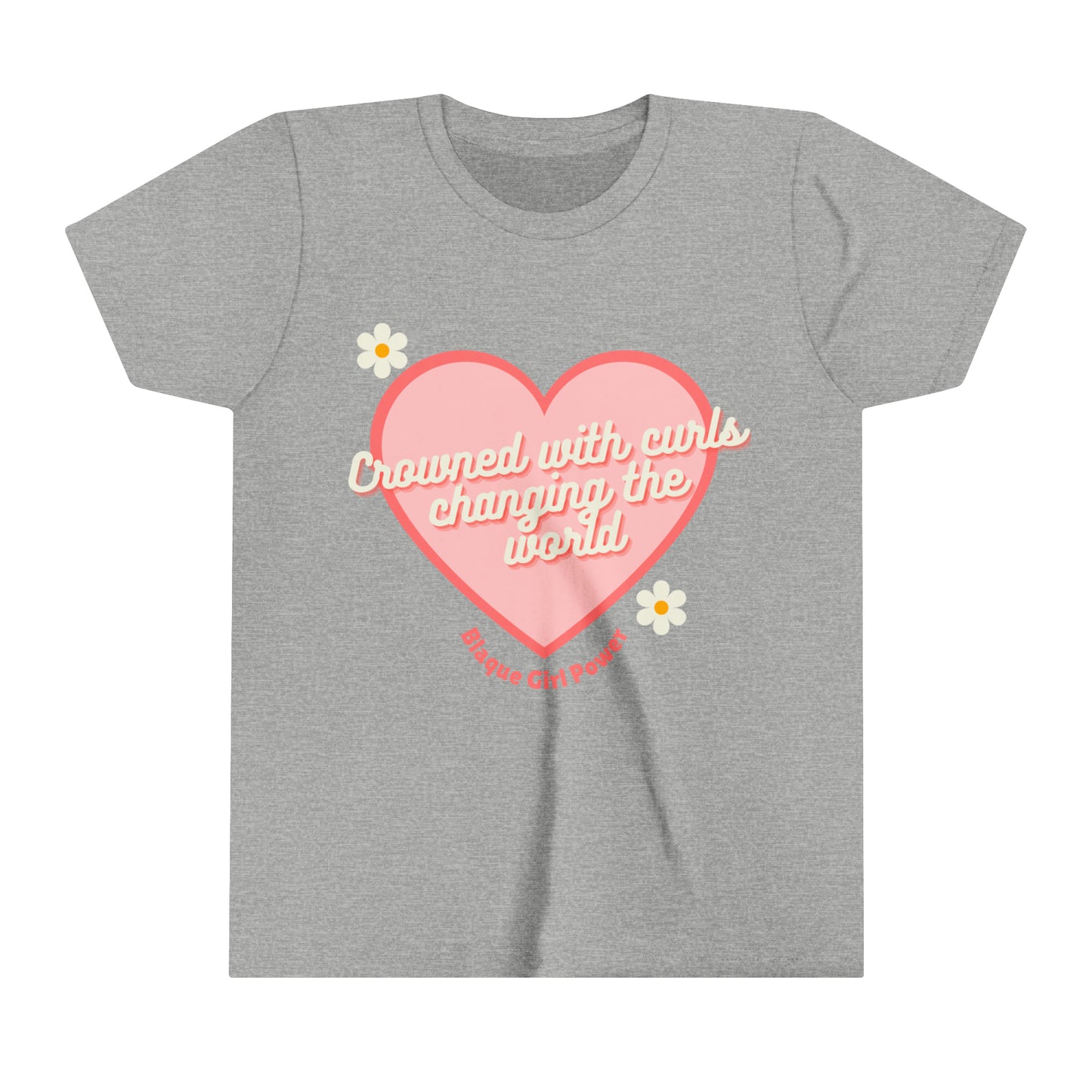 Crowned With Curls - Girls Youth Tee