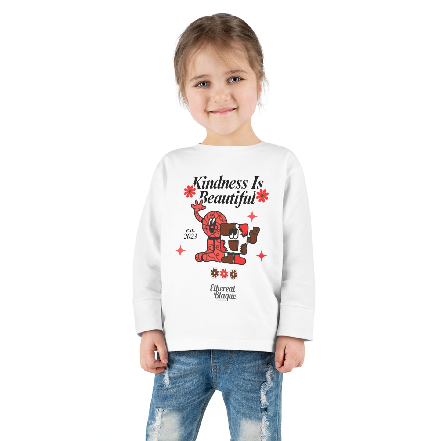 Kindness Is Beautiful - Toddler Long Sleeve Tee