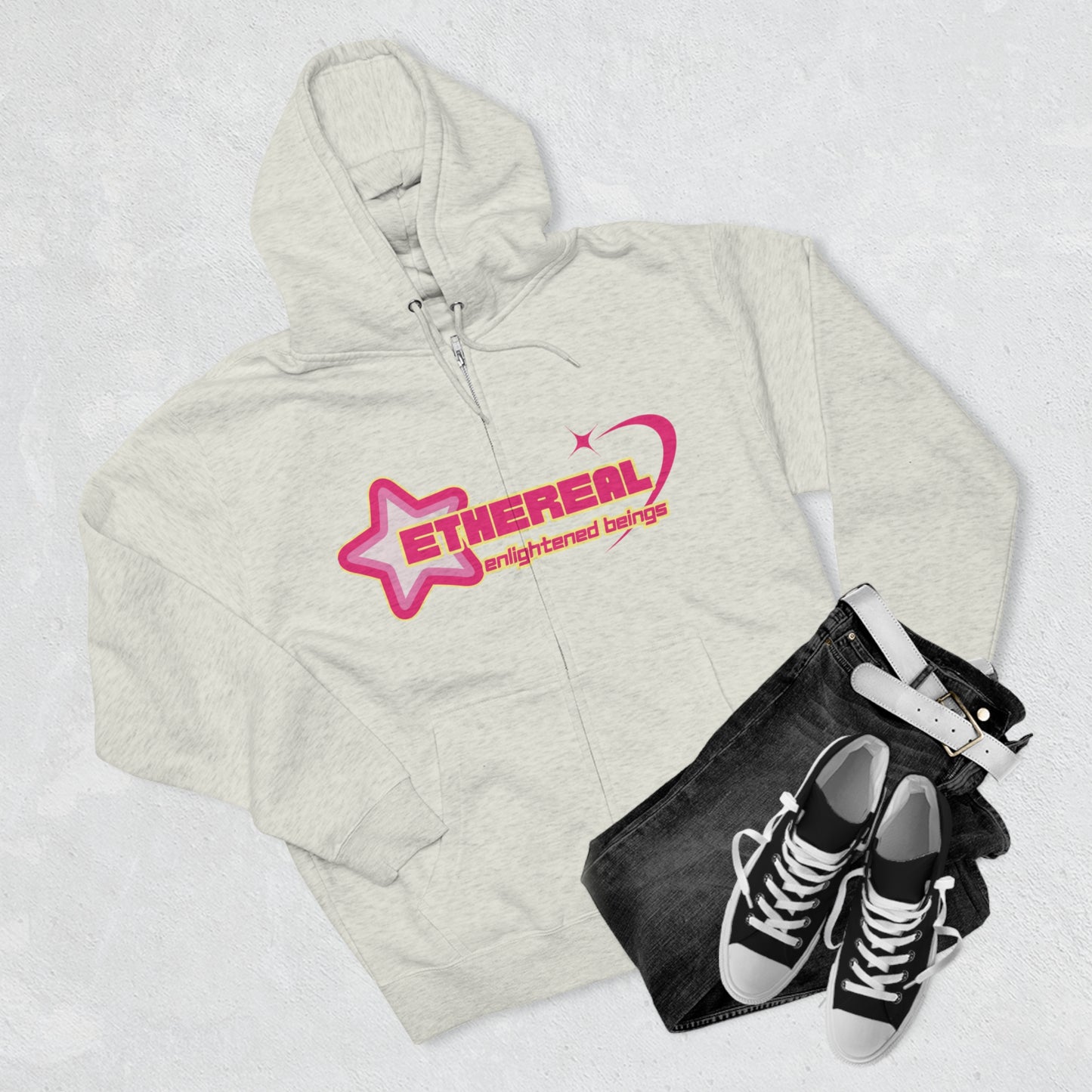 Ethereal Enlightened Beings - Unisex Zip Hoodie