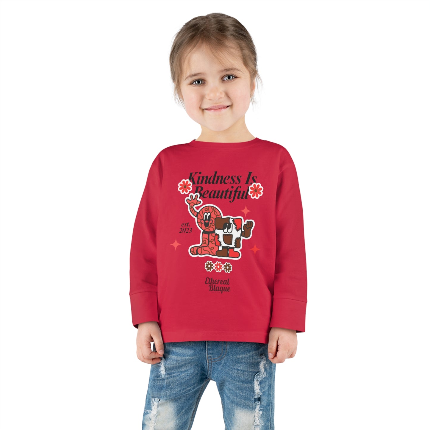 Kindness Is Beautiful - Toddler Long Sleeve Tee